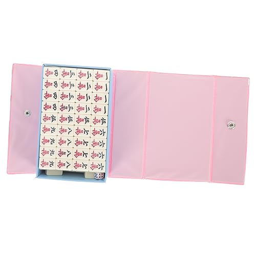 Kisangel 1 Satz Reise Mahjong Set Tragbares Mahjong Kit für Outdoor Kompaktes Tischspiel mit Eingravierten Fliesen Leicht und Praktisch für Familienunterhaltung und Reisen Kisangel 1 Satz Reise Mahjong Set Tragbares Mahjong Kit für Outdoor Kompaktes Tischspiel mit Eingravierten Fliesen Leicht und Praktisch für Familienunterhaltung und Reisen von Kisangel