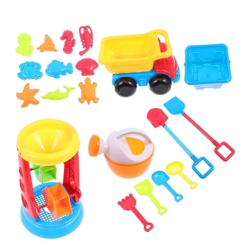 Kisangel 1 Satz Sandkasten Spielzeugset für Teiliges mit Eimer Schaufeln und Förmchen Strandspielzeug für Jungen und Leicht und Einfach zu Reinigen für Außenbereich Kisangel 1 Satz Sandkasten Spielzeugset für Teiliges mit Eimer Schaufeln und Förmchen Strandspielzeug für Jungen und Leicht und Einfach zu Reinigen für Außenbereich von Kisangel