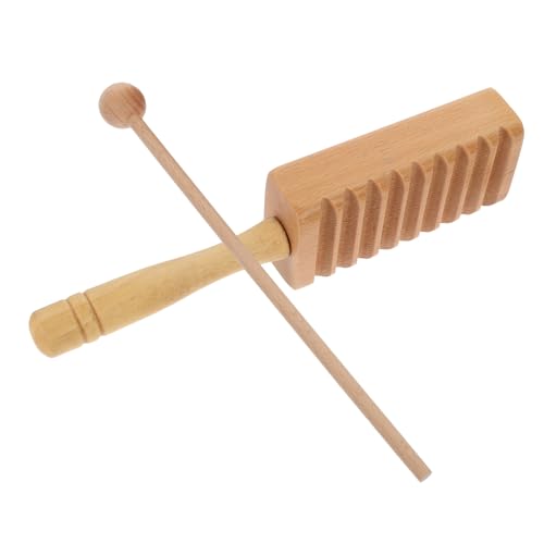 Kisangel 1 Satz Schlaginstrumenten Orff Musikinstrument mit Guiro und Schlegel Fördert Musikalische Entwicklung und Kreativität für Kleinkinder und Vorschulkinder von Kisangel