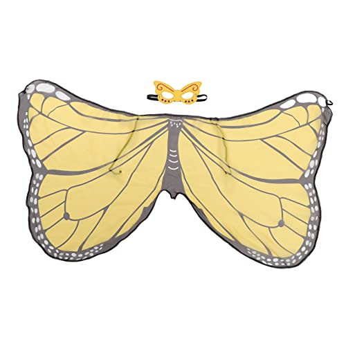 Kisangel 1 Satz Schmetterlingsflügel Umhang für Maske Kostüm Accessoire für Auftritte und Karneval Leicht und Tragbar Bezauberndes Design für Mädchen von Kisangel