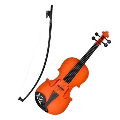 Kisangel 1 Satz Simulierte Geige Kindergeige Bögen Geigenspielzeug Gefälscht Violine Musical Miniatur Haken Musik Instrument Klein Geige Geigenmodell Plastik Chocolate von Kisangel