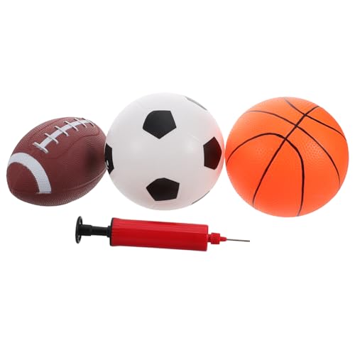 Kisangel 1 Satz Spielzeugballkombination Kinderpuppen-sprungball Basketball Sprengen Kleine Hüpfbälle Sprungball Für -Basketball Kinderbasketball Hüpfball Für Metall von Kisangel