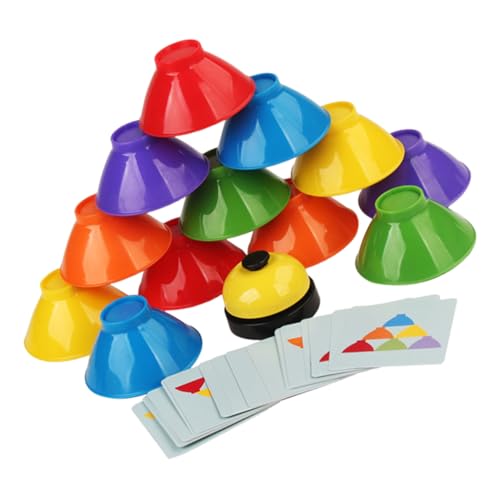 Kisangel 1 Satz Stapelbares Schüsselspielzeug Kinderspielzeug Kleinkindspielzeug Stapelbecher Farbsortierendes Sinnesspielzeug Sensorisch Stapelpokalspiel Nistbecher Pp von Kisangel