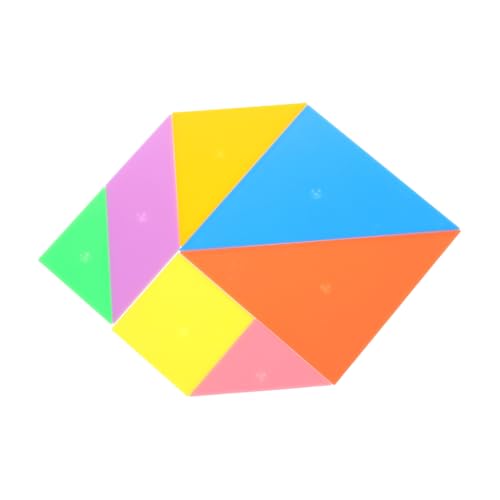 Kisangel 1 Satz Tangram- Puzzle für Tangram Lernspielzeug für Vorschule Formen Puzzles Lernspielzeug groß kleine Rätsel für Mini-Rätsel für Plastik von Kisangel