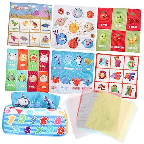 Kisangel 1 Satz Taschentuchbox sensorisch Jungs Kleinkindspielzeug zum frühen Lernen für Kleinkinder Gewebespielzeug für Babys Polyesterfaser Kisangel 1 Satz Taschentuchbox sensorisch Jungs Kleinkindspielzeug zum frühen Lernen für Kleinkinder Gewebespielzeug für Babys Polyesterfaser von Kisangel