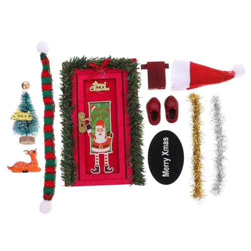 Kisangel 1 Satz Türsatz für Puppenhaus Weihnachtsdekoration Miniaturfiguren DIY Bastelset für Kreative Szenen und Festliche Kisangel 1 Satz Türsatz für Puppenhaus Weihnachtsdekoration Miniaturfiguren DIY Bastelset für Kreative Szenen und Festliche von Kisangel