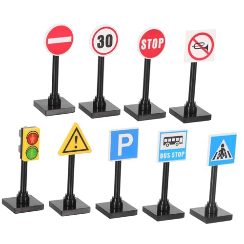 Kisangel Spielzeug-verkehrszeichen-Set Verkehrszeichen Für Jungen Und Mädchen Lernspielzeug von Kisangel