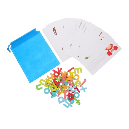 Kisangel 1 Satz Wortbuchstabierspielzeug Lernspielzeug sehen und Buchstabieren Alphabet -Lernspielzeug Alphabet-Rätsel passendes Buchstabenspielzeug aus Holz Papier Colorful Kisangel 1 Satz Wortbuchstabierspielzeug Lernspielzeug sehen und Buchstabieren Alphabet -Lernspielzeug Alphabet-Rätsel passendes Buchstabenspielzeug aus Holz Papier Colorful von Kisangel