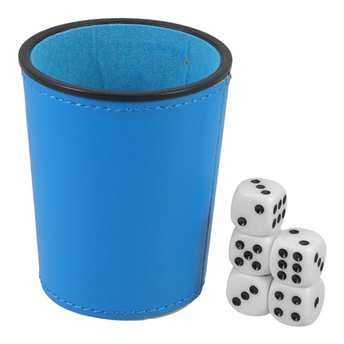 Kisangel 1 Satz Würfel gesetzt Würfelspiele leiser Schüttelbecher Würfelbecher Würfeltablett Würfelschüttler Bar Requisiten Spiel-Requisiten Würfelhalter PU、ABS Blue Kisangel 1 Satz Würfel gesetzt Würfelspiele leiser Schüttelbecher Würfelbecher Würfeltablett Würfelschüttler Bar Requisiten Spiel-Requisiten Würfelhalter PU、ABS Blue von Kisangel