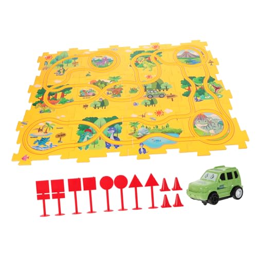 Kisangel 1 Satz für Eisenbahnwagenbaugruppen rätsel Auto-Abenteuerspielzeug Autostrecken für Autospielzeug für Auto Puzzle-Track Plastik Gelb Kisangel 1 Satz für Eisenbahnwagenbaugruppen rätsel Auto-Abenteuerspielzeug Autostrecken für Autospielzeug für Auto Puzzle-Track Plastik Gelb von Kisangel