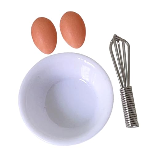 Kisangel 1 Satz für kinderspielzeug spielsachen Geschenkidee spielsachen für Schneebesen Puppenhaus Miniatur-Ei-Modelle Mini- -Eggbeater-Dekore Harz von Kisangel