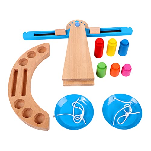 Kisangel 1 Satz maßstabsgetreues kinderspielzeug für Pädagogisches Children Toys Kreatives Balkenwaage im Holzmaßstab hölzern Blue Kisangel 1 Satz maßstabsgetreues kinderspielzeug für Pädagogisches Children Toys Kreatives Balkenwaage im Holzmaßstab hölzern Blue von Kisangel