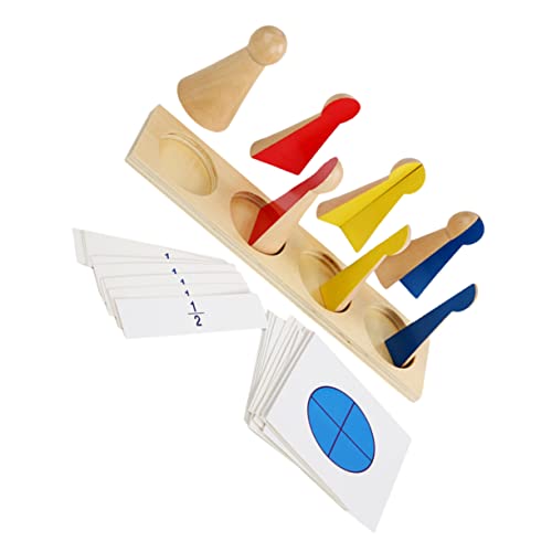Kisangel 1 Satz pädagogisches Kinderspielzeug Puzzle rätselbuch für holzklötze Educational Toys Holzfraktion Holzspielzeug Kindergeschenk hölzern von Kisangel