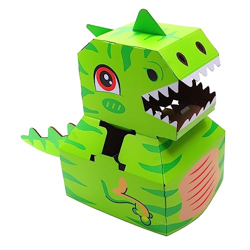Kisangel 1 Satz tragbarer Karton bastelset basteln für Kinderhandwerk kreatives tragbares DIY- für tragbare DIY- -Dinosaurier Papier Green Kisangel 1 Satz tragbarer Karton bastelset basteln für Kinderhandwerk kreatives tragbares DIY- für tragbare DIY- -Dinosaurier Papier Green von Kisangel