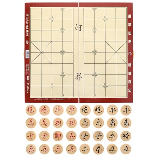 Kisangel 1 Schachtel Chinesisches Schachbrett China-Schach Chinesisches Damespiel Klappbares Schachbrett Chinesisches Dame Brettspiel Chinesische Dame Chinesische Brettspiele Hölzern von Kisangel