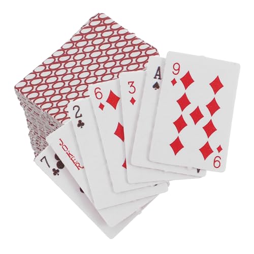 Kisangel 1 Schachtel Mini-Poker Minispiele Kleine Spielkarten Kleine Spiele Kartenspiel Bulk-Spielkarten Partei Bevorzugt Erwachsene Miniatur-puppenhauszubehör Hausspielzeug Papier von Kisangel