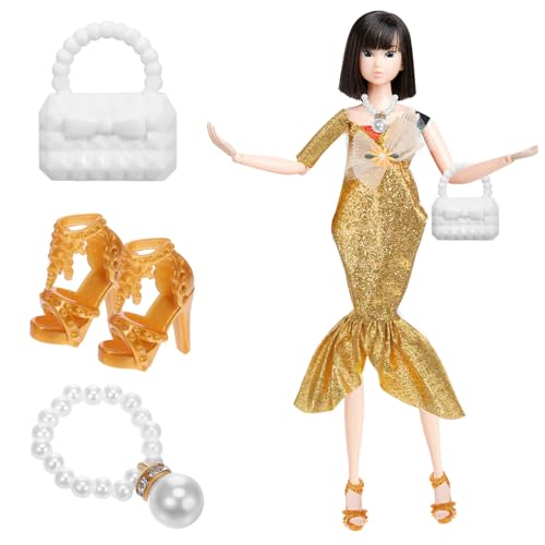 Kisangel 1 Set Abendkleid Glitzerndes Paillettenkleid Puppenkleid Kleidung Für Puppen Meerjungfrauenpuppen Formelles Kostüm Puppenkostüm Zubehör Puppenkleidung Puppenabend Party von Kisangel