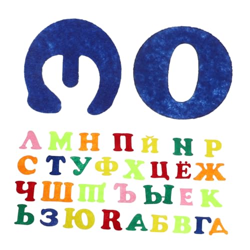 Kisangel 1 Set Buchstabenaufkleber Buchstabenaufkleber Alphabet Basteln Kleinkind Russisches Alphabet Poster Aufkleber Buchstaben Klebebuchstaben Holzknöpfe Handgefertigte von Kisangel