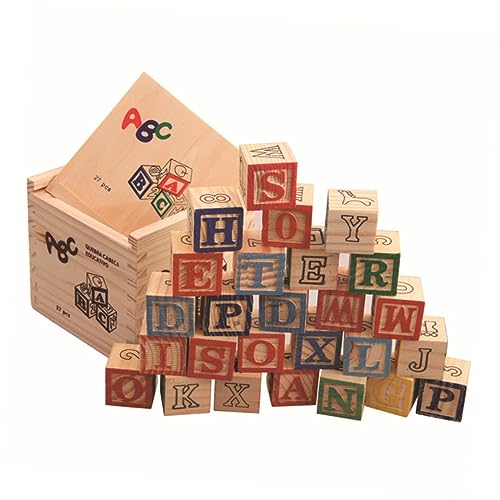 Kisangel 1 Set Digitale Buchstaben Bausteine ​​Zahlen Bausteine ​​Buchstaben Lernspielzeug Kinderbausteine ​​Holzbau Balance Spielset Bambus von Kisangel