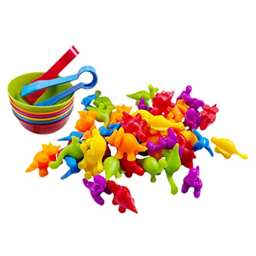 Kisangel 1 Set Dinosaurier Mathematikspielzeug Für Kleinkinder Dinosaurier Kleinkind Sortierspielzeug Lernspielzeug Dinosaurier Für Von 3–5 Jahren Zählspielzeug Zufällige Farbe von Kisangel