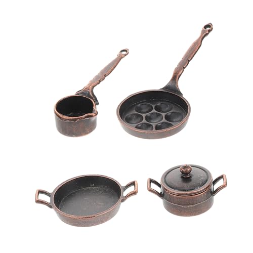 Kisangel 1 Set Dollhouse Miniatur Küchenset DIY-metalltöpfe Und Pfannen Realistische Mini-küche Für DIY-Rollenspiele Und Teeparty-gefälligkeiten Kisangel 1 Set Dollhouse Miniatur Küchenset DIY-metalltöpfe Und Pfannen Realistische Mini-küche Für DIY-Rollenspiele Und Teeparty-gefälligkeiten von Kisangel