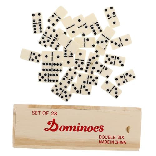 Kisangel 1 Set Domino Halter Dominosteine ​​Für Dominosteine ​​Domino Spiel Domino Tabletts Mini Dominosteine ​​Domino Tisch Domino Spiel Holz von Kisangel