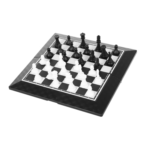 Kisangel 1 Set Faltbares Schachbrett Schachbrettspiel Damebrettspiel Tischschachbretter Für Erwachsene Schachbrett Für Chinesisches Damespiel Tischschach Taschenschach Pp von Kisangel