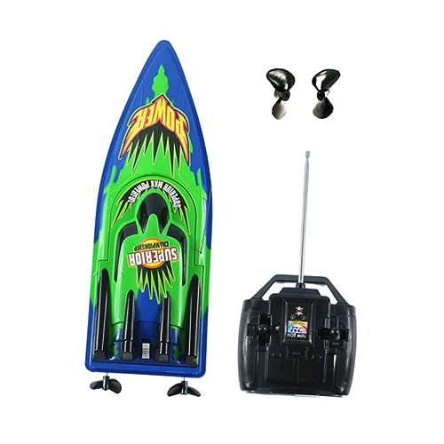 Kisangel 1 Set Fernbedienung Boot Hohe Boot Professionelle Quadrocopter Wasser Modell Schiff Grün von Kisangel