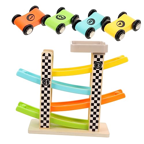 Kisangel 1 Set Hängegleiter Kinderspielzeug Kleinkindspielzeug Holz Rennauto Kleinkind Autospielzeug Holzauto Rennstrecken Spielzeugautos Für Jungen Für Jungen Rennstrecken von Kisangel