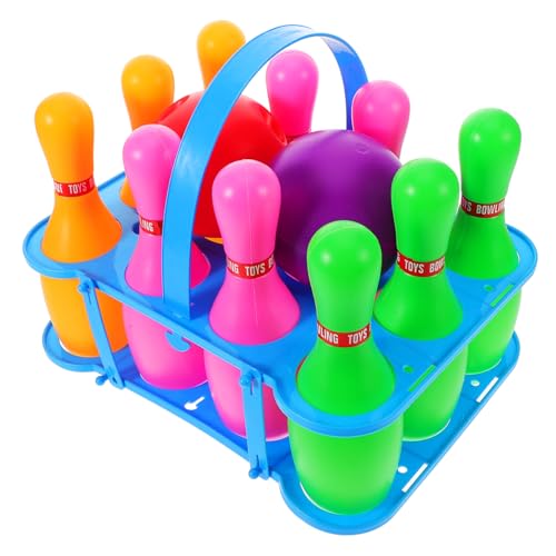 Kisangel 1 Set Indoor-Bowling-Set Für Kinder, Kunststoff-pins Und Bälle, Lustiges Kleinkind-bowlingspiel, Bowling-spielspielzeug, Eltern-Kind-Bowling-Spielzeug, Indoor-sportspielzeug Kisangel 1 Set Indoor-Bowling-Set Für Kinder, Kunststoff-pins Und Bälle, Lustiges Kleinkind-bowlingspiel, Bowling-spielspielzeug, Eltern-Kind-Bowling-Spielzeug, Indoor-sportspielzeug von Kisangel