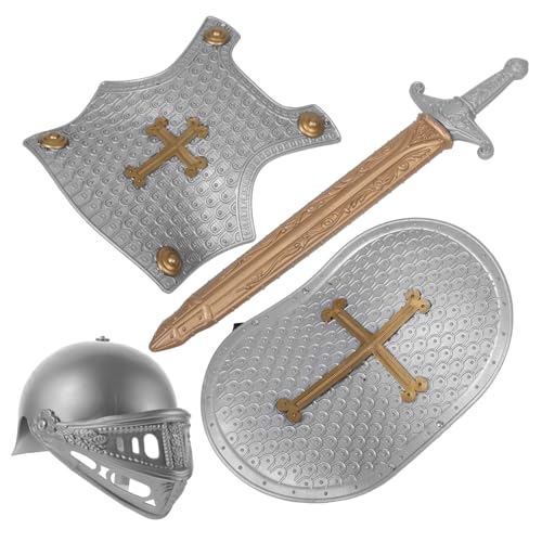 Kisangel 1 Set Kinderspielzeug Kostüm Rüstung Zubehör Helm Cosplay Mittelalter Spielschild Für Jungen Schild Für 8 12 Kinderschild Kleinkinder Kleinschild Partyspielschild von Kisangel