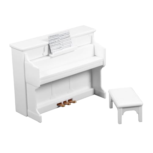 Kisangel 1 Set Klavier Modellklavier Für Puppenhaus Klavier Für Minihaus Klavier Und Hocker Tiny House Piano Miniklavier Für Puppe Puppenhausmöbel Klavierhocker Dekoration Weißer Kisangel 1 Set Klavier Modellklavier Für Puppenhaus Klavier Für Minihaus Klavier Und Hocker Tiny House Piano Miniklavier Für Puppe Puppenhausmöbel Klavierhocker Dekoration Weißer von Kisangel