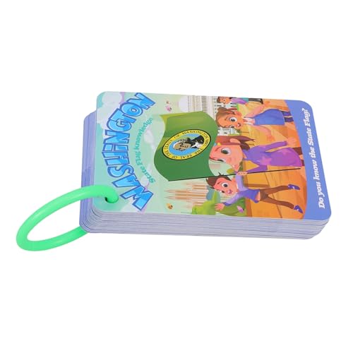 Kisangel 1 Set Kognitive Karte Mit Staatsflagge Lernkarten Für Kleinkinder Cartoon Kinderspielzeug Haushaltsspielzeug Kinderspielzeug Lernkarten Mit US Staatsflagge Karte Mit US von Kisangel