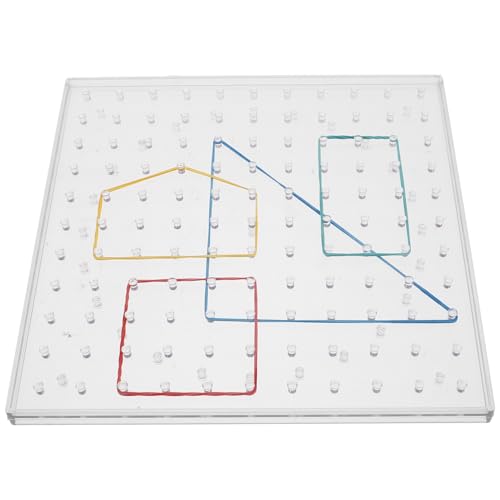 Kisangel 1 Set Kunst Und Geometriespielzeug Stecktafel Geoboard Aktivitäten Gummibänder Puzzle Mathematisches Geoboard Spannendes Formspielzeug Geoboard Geoboard Spannendes von Kisangel