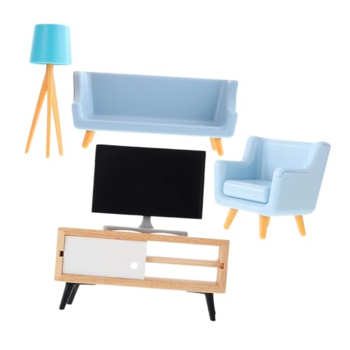 Kisangel 1 Set Mini Möbelset Puppenmöbel Mini Hausmöbel Ornamentmöbel Modell Puppenhaus Winzige Hausmöbel Miniatur Szene Couch Modell Mini Fernseher Kunststoff Kisangel 1 Set Mini Möbelset Puppenmöbel Mini Hausmöbel Ornamentmöbel Modell Puppenhaus Winzige Hausmöbel Miniatur Szene Couch Modell Mini Fernseher Kunststoff von Kisangel