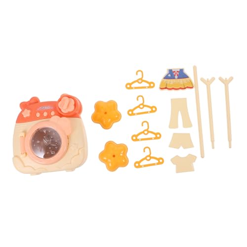 Kisangel 1 Set Mini Waschmaschine Kinderspielzeug Mini Waschmaschine Requisite Roller Mini Haushaltsgerät Haushaltsgerät Dekorative Waschmaschine Kinderspielzeug Rosa Abs von Kisangel