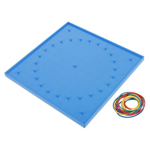 Kisangel 1 Set Nagelbrett Lehrmittel Steckbrett Geometrisches Formenpuzzle Geoboard Mit Stiften Formenbrett Kunst Und Geometriespielzeug Erstellen Von Figuren Und Formen von Kisangel