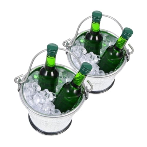Kisangel 1 Set Puppenhaus Eiswürfel Puppenhaus Bierflasche Künstliche Eiswürfel Für Märchengarten Miniatur Bar Bier Getränke Zubehör von Kisangel