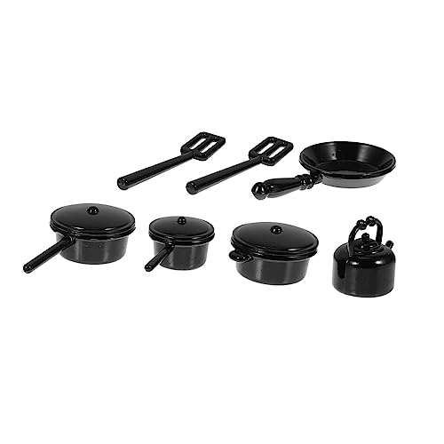 Kisangel 1 Set Puppenhaus Puppenhausmodelle Entzückender Topf Puppenhaus Desktop Mini Miniatur Topf Puppenhaus Zubehör Puppenhaus Kochgeschirr Kit Entzückendes von Kisangel