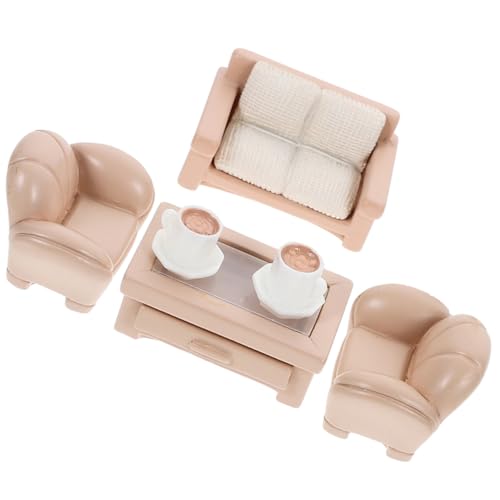 Kisangel 1 Set Sofa Modell Puppenhaus Zubehör Puppenhäuser Puppenhaus Puppenhaus Mini Sofa Mini Figuren Puppenhaus Für Kleinkinder Mini Kleines Spielzeughaus Tiny Homes Harz von Kisangel