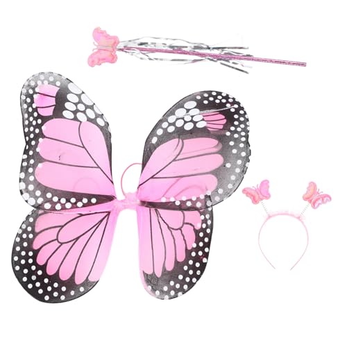 Kisangel 1 Set Stirnband Requisiten Schmetterling Schmetterlingskostüm Flügel Feenflügel Outfits Für Mädchen Kostüme Kostüm Requisiten Schmetterlingsflügel Für Mädchen Feenstab von Kisangel