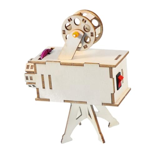 Kisangel 1 Set Wissenschafts DIY Projektor Werkzeuge Für Kleinkinder Für Babys Pädagogische DIY Wissenschaftsprojektor Materialien Holz Wissenschaftsprojektor DIY Werkzeuge DIY von Kisangel