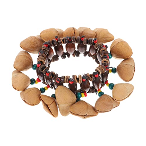 Kisangel Nussschalen Handglocke Afrikanische Trommel für Kinder Kreative Perkussion für Fröhliche Musikatmosphäre Leicht und Tragbar Kisangel Nussschalen Handglocke Afrikanische Trommel für Kinder Kreative Perkussion für Fröhliche Musikatmosphäre Leicht und Tragbar von Kisangel