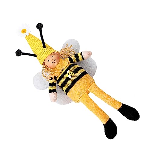 Kisangel 1 Stück Bienenflügelpuppe Dekorative Bienenpuppe Festival Schmuck Kreative Bienenpuppe Biene Puppe Gestricktes Puppenspielzeug Bienenförmiges Stoff Kisangel 1 Stück Bienenflügelpuppe Dekorative Bienenpuppe Festival Schmuck Kreative Bienenpuppe Biene Puppe Gestricktes Puppenspielzeug Bienenförmiges Stoff von Kisangel