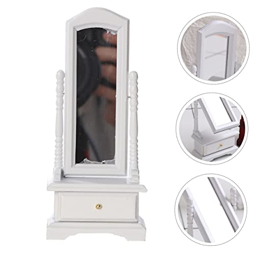 Kisangel 1 Stück Dressing Spiegel mit Schrank DIY Bedroom Modell Vollkörper Spiegel für Puppenhaus Zubehör Elegante Weiße Ausführung Hochwertige Verarbeitung für Langlebigen Einsatz Kisangel 1 Stück Dressing Spiegel mit Schrank DIY Bedroom Modell Vollkörper Spiegel für Puppenhaus Zubehör Elegante Weiße Ausführung Hochwertige Verarbeitung für Langlebigen Einsatz von Kisangel