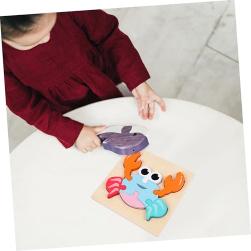 Kisangel 1 Stück Holzpuzzle für Pädagogisches Motorischen Fähigkeiten und Kreativität für Jungen und Ab Jahr mit Ansprechenden Farben und Formen Kisangel 1 Stück Holzpuzzle für Pädagogisches Motorischen Fähigkeiten und Kreativität für Jungen und Ab Jahr mit Ansprechenden Farben und Formen von Kisangel