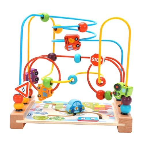 Kisangel 1 Stück Holzspielzeug Lustiges Rundes Perlenlabyrinth Pädagogisches Bead Maze für Kreatives Intelligenz und Motorischen Fähigkeiten für Geburtstage und Kisangel 1 Stück Holzspielzeug Lustiges Rundes Perlenlabyrinth Pädagogisches Bead Maze für Kreatives Intelligenz und Motorischen Fähigkeiten für Geburtstage und von Kisangel