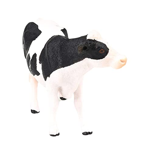 Kisangel 1 Stück Simulierte Tierspielzeug Kleine Figur Kuhfigur kleines Tierspielzeug Bauernhof kleine Gartenfigur Spielzeugkühe für Miniatur-Kuh süße Kuhfigur von Kisangel