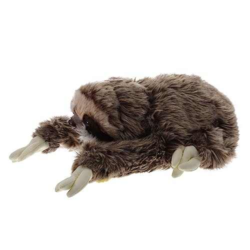 Kisangel 1 Stück Slots Puppenspielzeug Plüschtiere Plüschpuppe kinderspielzeug schöne Plüschpuppe gefülltes Faultier ausgestopftes Tierspielzeug Plüschspielzeug PP Baumwolle Khaki von Kisangel