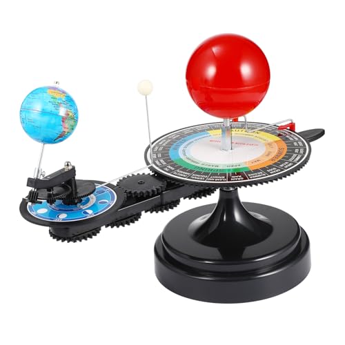 Kisangel 1 Stück Sonnensystem Modell Solar System Educational Model mit Erde Mond und Sonne Astronomisches Lernspielzeug für Astronomischen Kenntnisse und Mondphasen Disk und von Kisangel